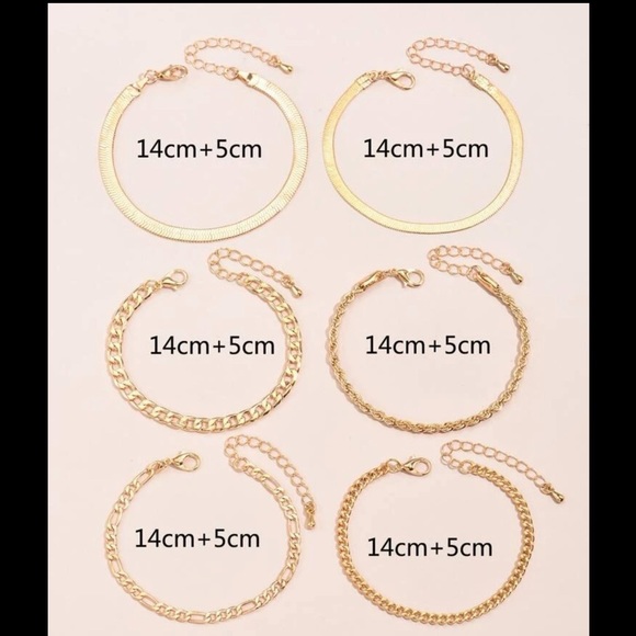 ✨Gold Chain Layered Bracelets (Boutique) - Picture 6 of 7